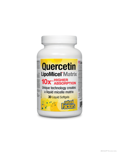 Кверцетин Липомицел 250мг х 30 капсули Natural Factors | Quercetin LipoMicel Matrix