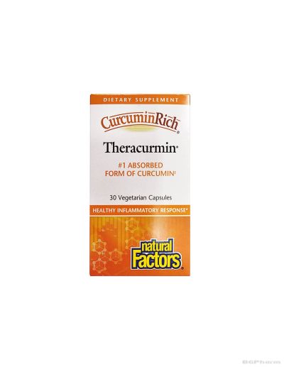 Теракурмин™ Биоактивна куркума 30мг х 30 капсули Natural Factors | CurcuminRich™