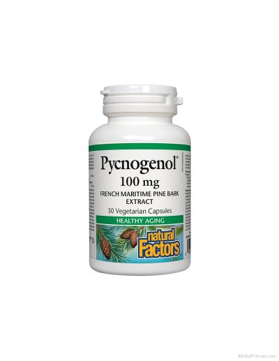 Пикногенол (екстракт от приморски бор) 100мг х 30 капсули Natural Factors | Pycnogenol