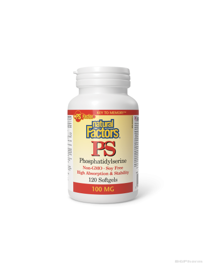  Фосфатидилсерин 100мг х 120 капсули Natural Factors |PS Phosphatidyl Serine