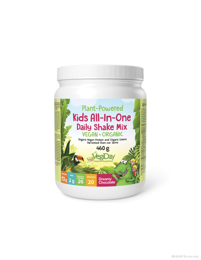 Kids All-In-One Daily Shake Mix Веган протеин за деца (шоколад) х 460гр Natural Factors