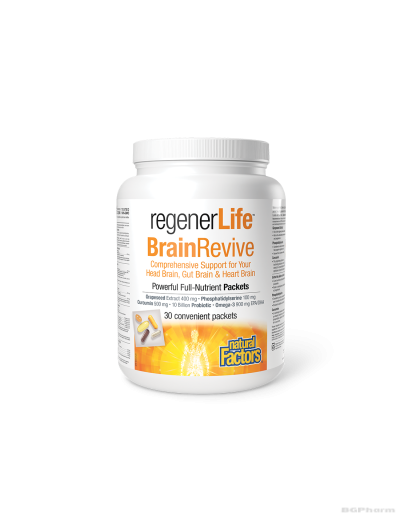 RegenerLife™ BrainRevive Формула за мозъка х 30 дози Natural Factors
