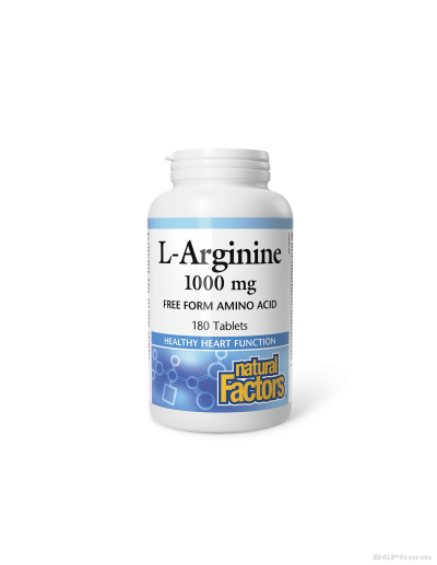 Л-Аргинин 1000мг х 180 таблетки Natural Factors | L-Arginine