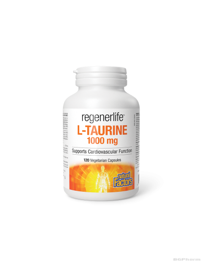 RegenerLife™ Л-Таурин 1000мг х 120 капсули Natural Factors | L-Taurine