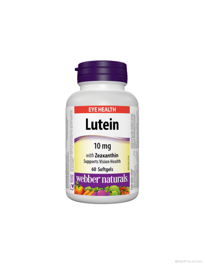 Лутеин 10мг + зеаксантин х 60 капсули Webber Naturals | Lutein and Zeaxanthin