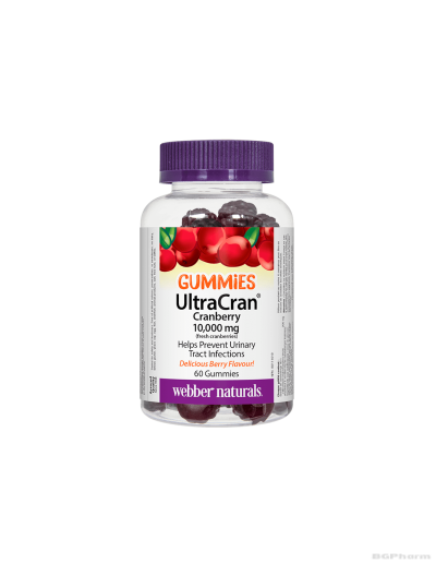 UltraCran Червена боровинка х 60 желирани таблетки Webber Naturals | Cranberry 10000mg