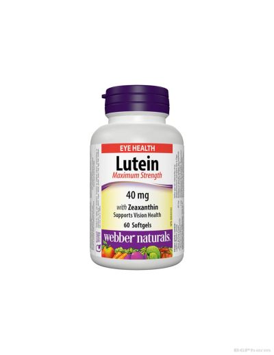 Лутеин 40мг + зеаксантин 7мг х 60 капсули Webber Naturals | Lutein Zeaxanthin