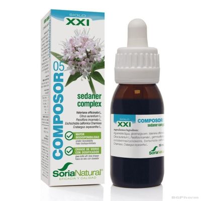 СЕДАНЕР КОМПЛЕКС х 50мл (безсъние, стрес) Soria Natural | SEDANER COMPLEX