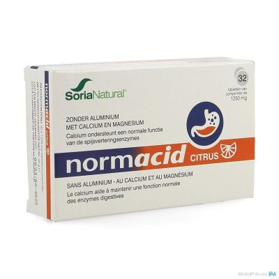 НОРМАЦИД х 32 таблетки за смучене (киселини, рефлукс) Soria Natural | NORMACID