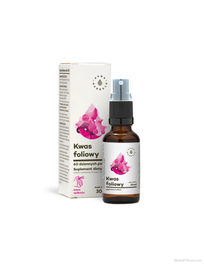 Фолиева киселина спрей 30 ml Aura Herbals (кръвотворене, бременност)