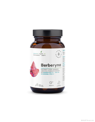 Берберин 490мг х 60 капсули Aura Herbals (холестерол,  контрол на кръвна захар)