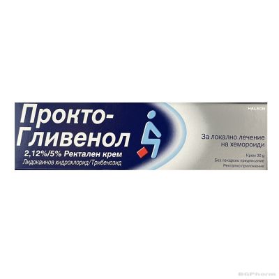 ПРОКТО-ГЛИВЕНОЛ 2,12%/5% крем при хемороиди х 30гр GLAXO