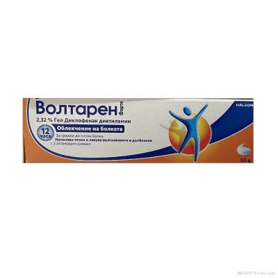 ВОЛТАРЕН ФОРТЕ 2,32% гел против болка и възпаление х 50 гр GLAXO (диклофенак)