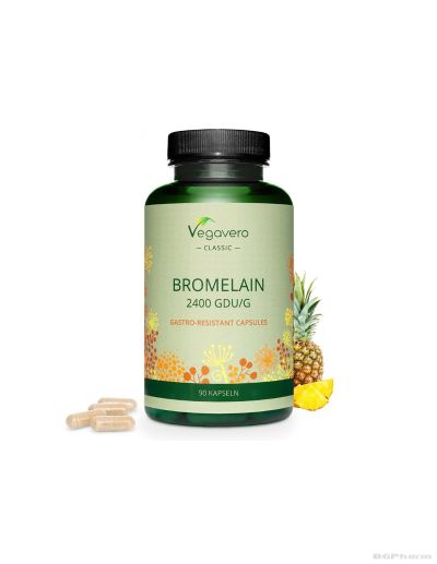 Бромелаин 650 мг 2500 GDU х 120 капсули Vegavero | Bromelain