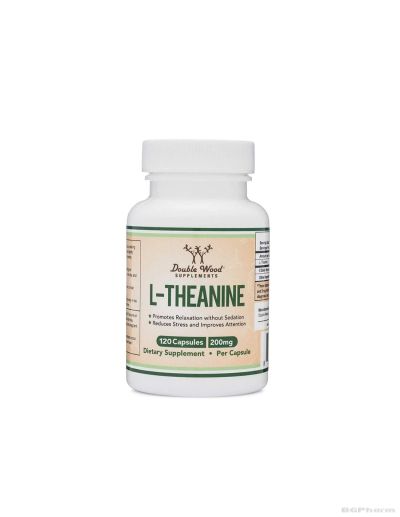 Л-Теанин 200 мг x 120 капсули Double Wood | L-Theanine