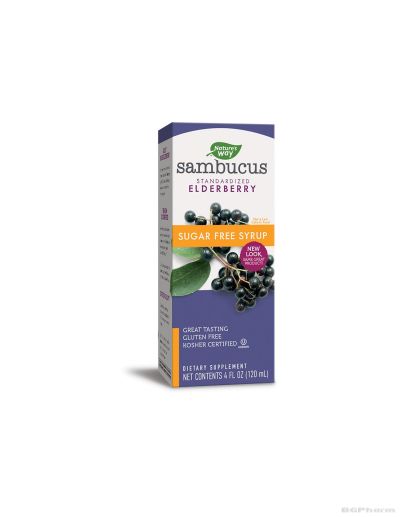 Самбукус сироп за силен имунитет без захар x 120 мл Nature’s Way | Sambucus Sugar Free Syrup