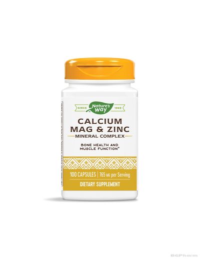 Калций Магнезий и Цинк х 100 капсули Nature’s Way | Calcium, Magnesium & Zinc