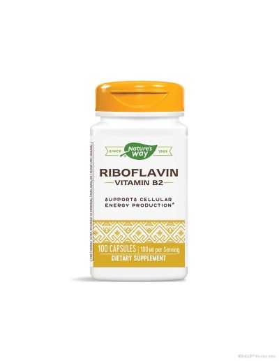 Витамин Б2 (рибофлавин) 100 мг x 100 капсули Nature’s Way | Riboflavin Vitamin B2