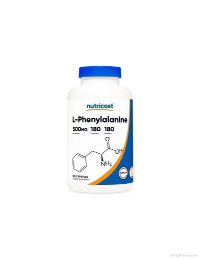 Л-Фенилаланин 500 мг х 180 капсули Nutricost | L-Phenylanine