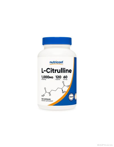 Л-Цитрулин 500 мг х 120 капсули Nutricost | L-Citrulline