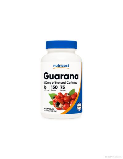 Гуарана 500 мг х 150 капсули за енергия и редукция на теглото Nutricost | Guarana