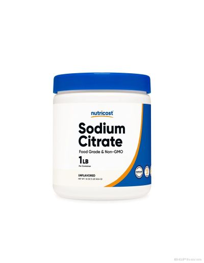 Натриев цитрат на прах 454 гр за алкално-киселинно равновесие Nutricost | Sodium Citrate