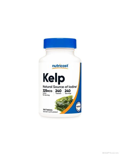 Келп екстракт 325 мг х 240 таблетки Nutricost | Kelp Natural Iodine Source