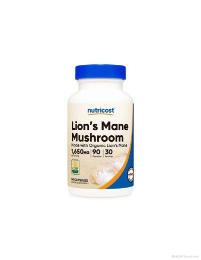Лъвска грива екстракт 550 мг х 90 капсули Nutricost | Lion's Mane