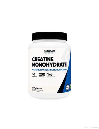 Креатин монохидрат микронизиран 5 гр/доза х 1 кг на прах Nutricost | Creatine Monohydrate