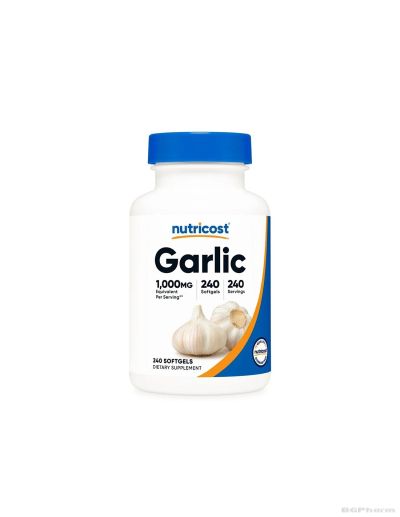 Чесън ( маслен екстракт ) 10 мг х 240 капсули Nutricost | Garlic Extract