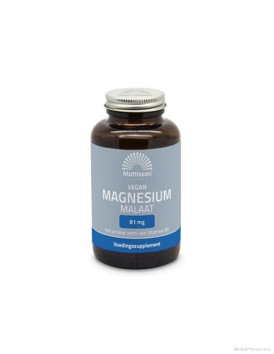 Магнезий малат 700 мг + витамин Б6 х 90 капсули Mattisson Healthstyle | Magnesium Malate