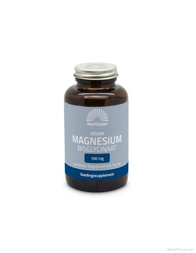 Магнезий бисглицинат (хелат) 833мг + биоперин х 90 таблетки Mattisson Healthstyle
