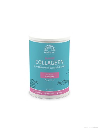 Рибен колаген тип 1 на прах 300 гр Mattisson Healthstyle | Marine Collagen Peptan