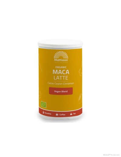 Лате с Какао, Мака, Лукума и Цейлонска канела БИО х 160 гр прах Mattisson Healthstyle