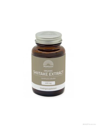 Шийтаке екстракт 400 мг х 60 капсули Mattisson Healthstyle