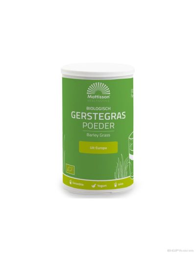 Ечемичена трева БИО на прах х 125 гр Mattisson Healthstyle