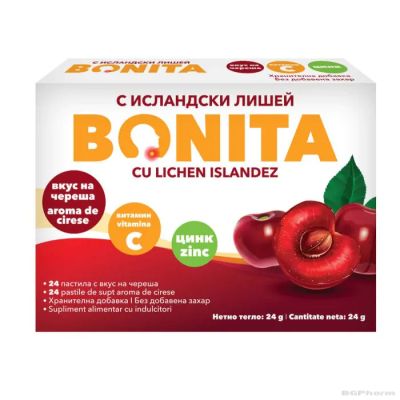 БОНИТА ЧЕРЕША х 24 таблетки за смучене Vedra