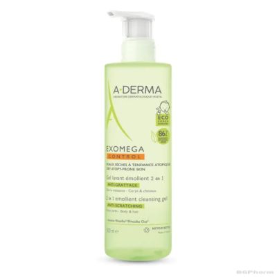 А-дерма Екзомега емолиентен почистващ гел 2в1 500 мл| Exomega A-Derma