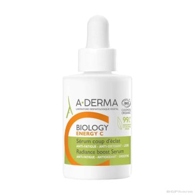 А-дерма БИОЛОДЖИ Озаряващ серум за лице с Витамин Ц 30 мл |Biology Energy C A-Derma