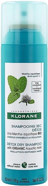 КЛОРАН Сух детоксикиращ сух шампоан с ВОДНА МЕНТА 150 мл | Klorane Mint
