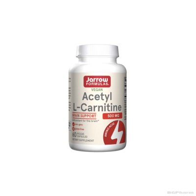 Ацетил Л-Карнитин 500 мг х 60 капсули ДЖАРОУ | Jarrow Formulas Acetyl L-Carnitine