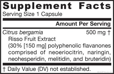 Цитрус Бергамот екстракт 500 мг х 60 капсули ДЖАРОУ | Jarrow Formulas Citrus Bergamot