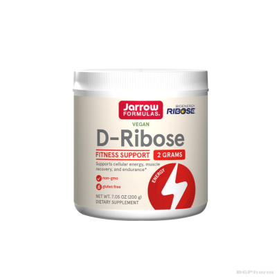D-Рибоза на прах х 200 гр ДЖАРОУ | Jarrow Formulas D-Ribose Powder