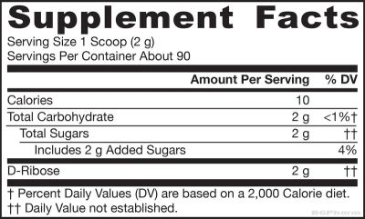 D-Рибоза на прах х 200 гр ДЖАРОУ | Jarrow Formulas D-Ribose Powder