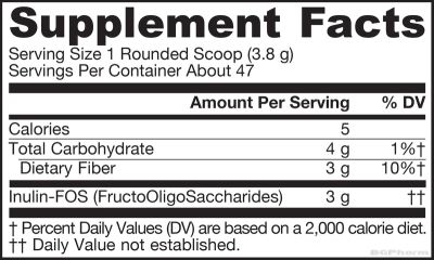 Пребиотик Инулин + Фруктоолигозахариди на прах х 180 гр ДЖАРОУ | Jarrow Formulas Prebiotic Inulin-FOS