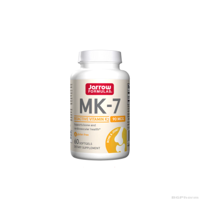Витамин К2 МК7 90 мкг х 60 капсули ДЖАРОУ | Jarrow Formulas MK7 (K2)