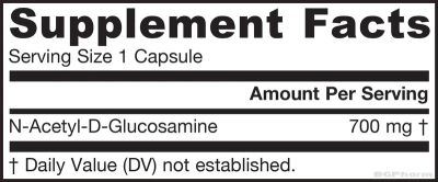 Н-Ацетил Глюкозамин 700 мг х 120 капсули ДЖАРОУ | Jarrow Formulas N-A-G N-Acetyl Glucosamine -