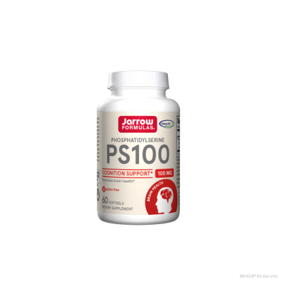 Фосфатидилсерин 100 мг х 60 капсули ДЖАРОУ | Jarrow Formulas PS Phosphatidylserine 