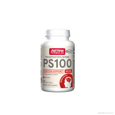 Фосфатидилсерин 100 мг х 30 капсули ДЖАРОУ | Jarrow Formulas PS Phosphatidylserine 