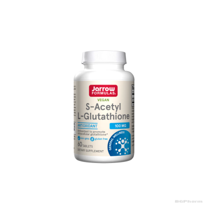 S-Ацетил-L-Глутатион 100 мг х 60 таблетки ДЖАРОУ | Jarrow Formulas S-Acetyl-L-Glutathione